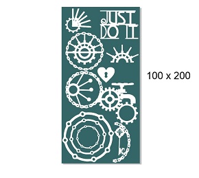 Just Do IT ,mechanicals,cogs,chain,100 x 200mm